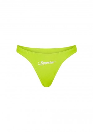 Trapstar Womens Anime Bikini Bottoms Lime Punch | TS-65095