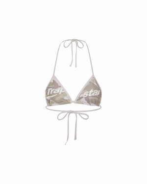 Trapstar Womens Hyperdrive Bikini Top Desert Camo | TS-65097