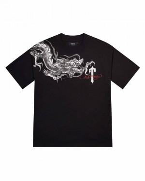 Trapstar x Ed Hardy Dragon Tee with Diamanté Black | TS-65231