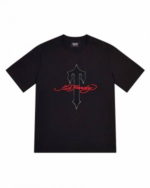 Trapstar x Ed Hardy Ironagte T Tee Black | TS-65235